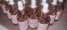Load image into Gallery viewer, YONI OIL with infused Herbs- for cramps, ingrown hairs, yeast, and more
